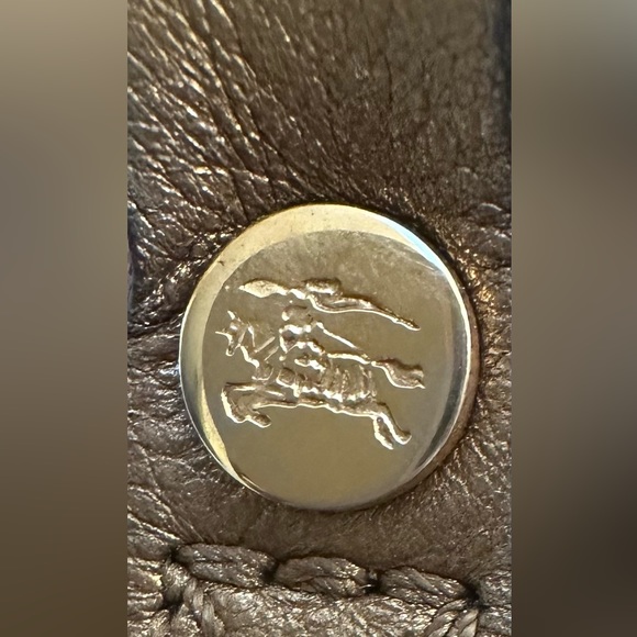 Burberry Gold Leather Haymarket Coated Canvas Canterbury Good used condition - Picture 8 of 16